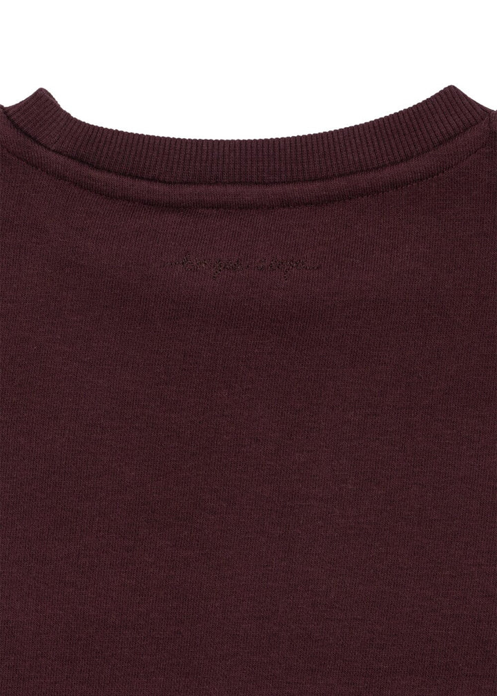Konges Sløjd - Lou Bow Sweat Shirt Gots Ks106522 - Decadent Chocolate