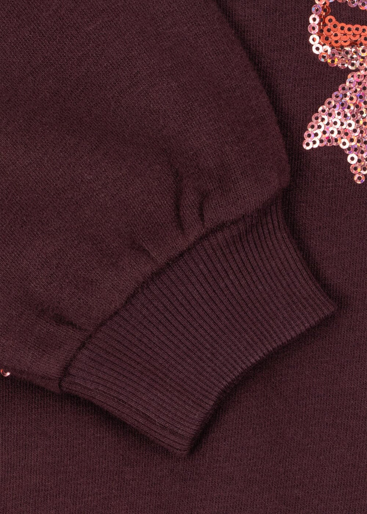 Konges Sløjd - Lou Bow Sweat Shirt Gots Ks106522 - Decadent Chocolate