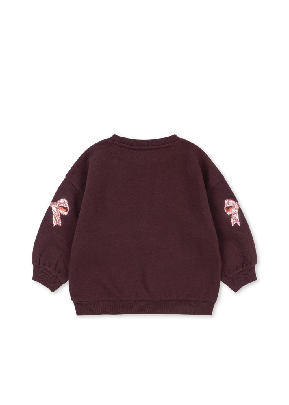 Konges Sløjd - Lou Bow Sweat Shirt Gots Ks106522 - Decadent Chocolate