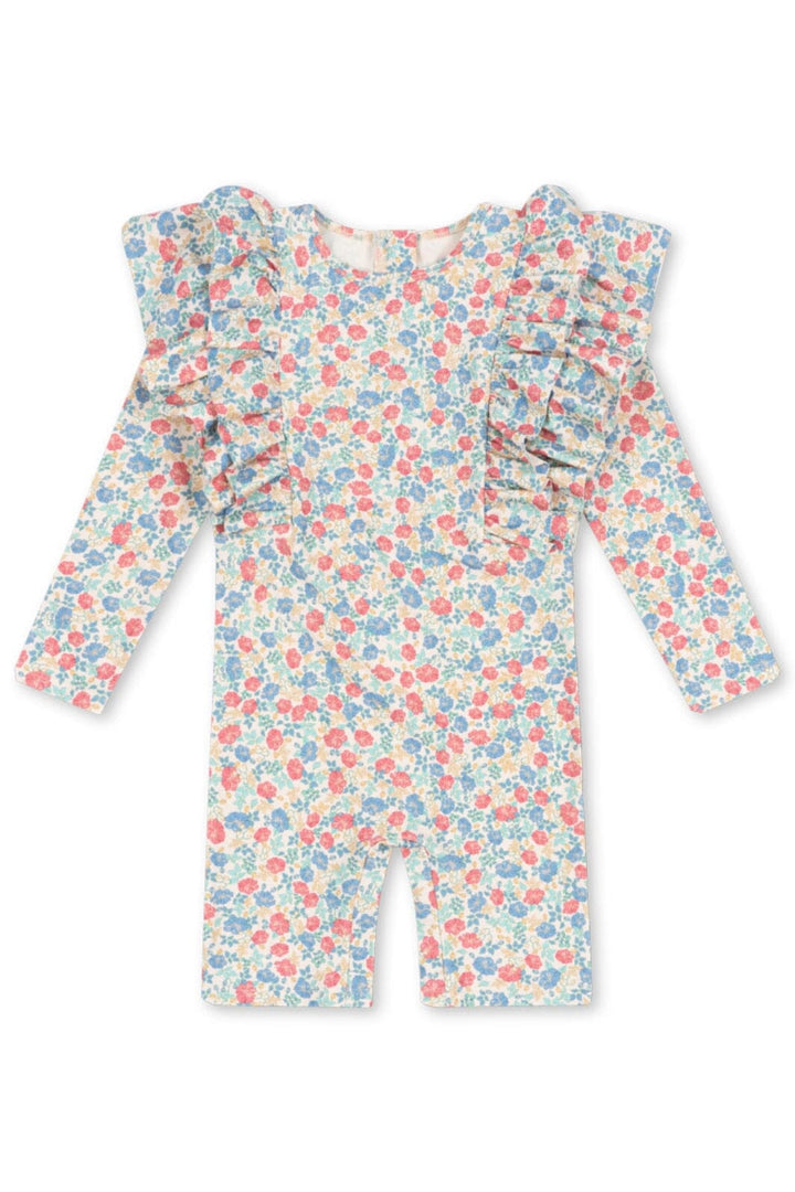 Konges Sløjd - Manuca Frill Onesie Grs Ks102511 - Fiola