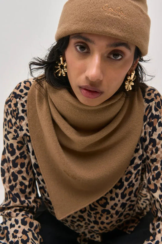 Lala Berlin - Lbtriangle Solid M 10020119 - Earth Tørklæder 