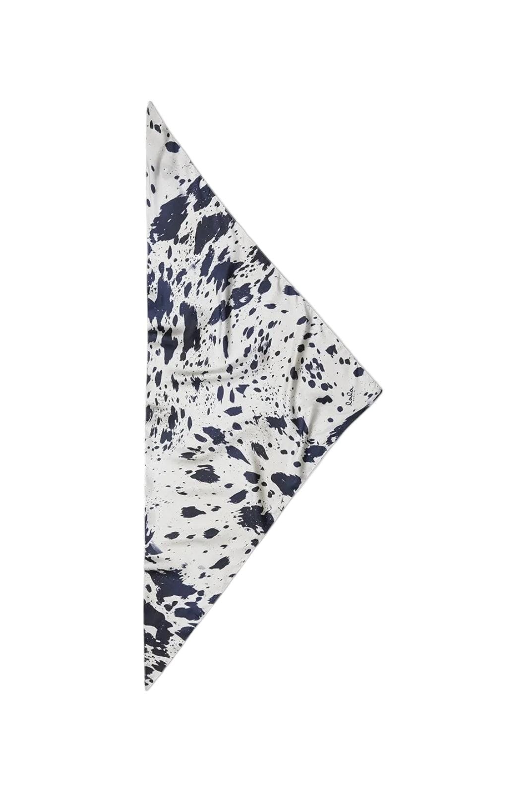 Lala Berlin - Triangle Tarek 10020858 - Navy Splash Tørklæder 