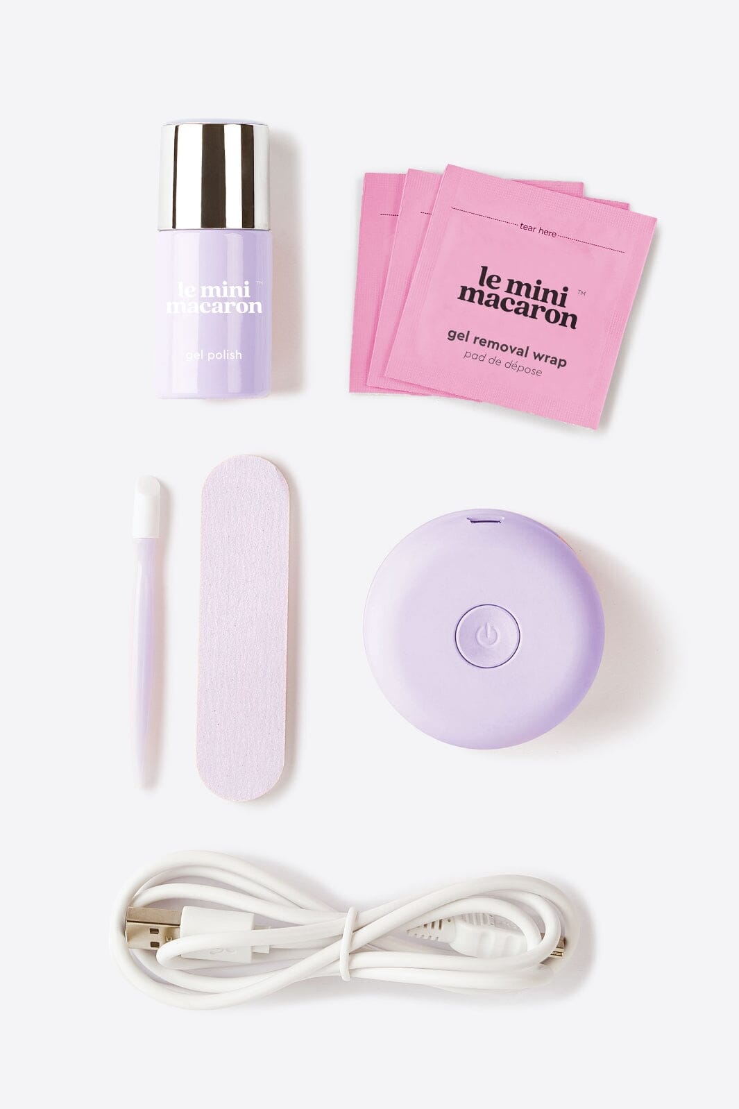 Le Mini Macaron - Gel Manicure Kit KIT018 - Lilac Blossom