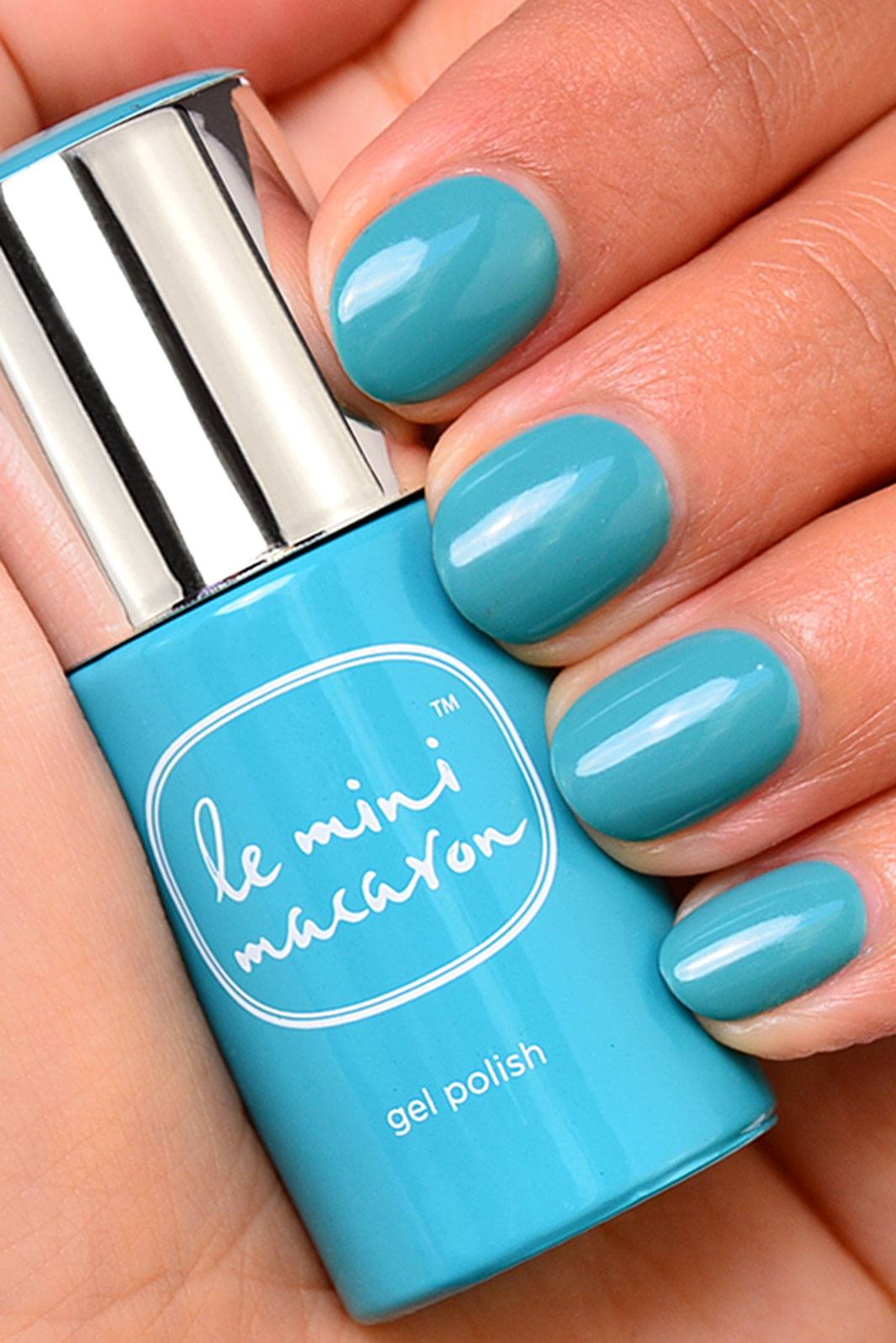 Le Mini Macaron - Neglelak Gel - Blue Lagoon