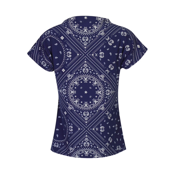 Liberte - Alma-Top 9501 - Blue Scarf T-shirts 