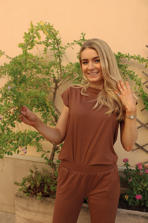 Liberte - Alma-U-Tshirt 9581 - Milk Chocolate