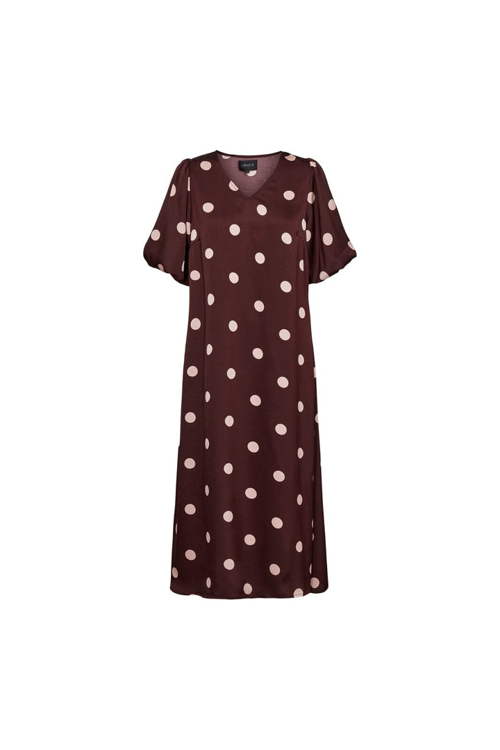 Liberte - Dotti Dress 22351 - Plum Rose Big Dot