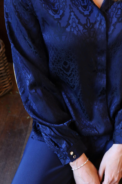 Liberte - Lala Ls Shirt 21529 - Navy Black
