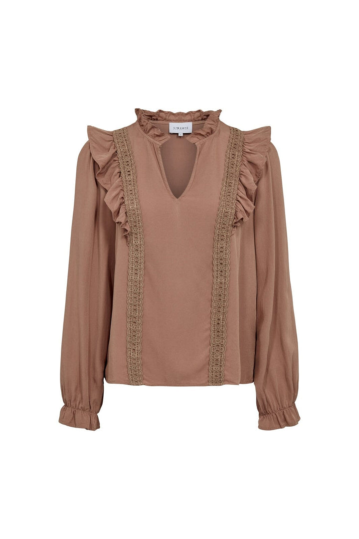 Liberte - Laura Ls Blouse 22360 - Nougat Brown