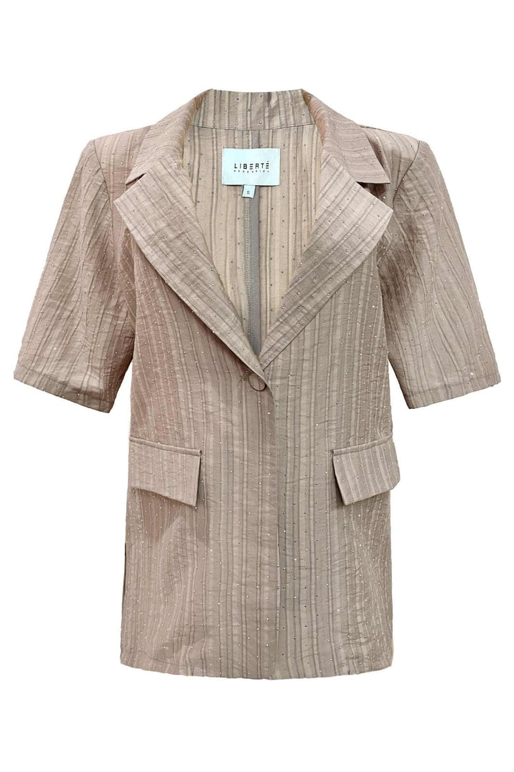 Liberte - Simi-Ss-Shirt 22242 - Light Brown Simili