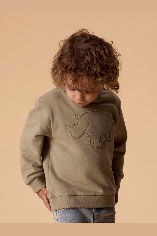 Lil' Atelier Mini - Nmmilondon Rol Ls Loose Sweat Lil - 5063663 Overland Trek