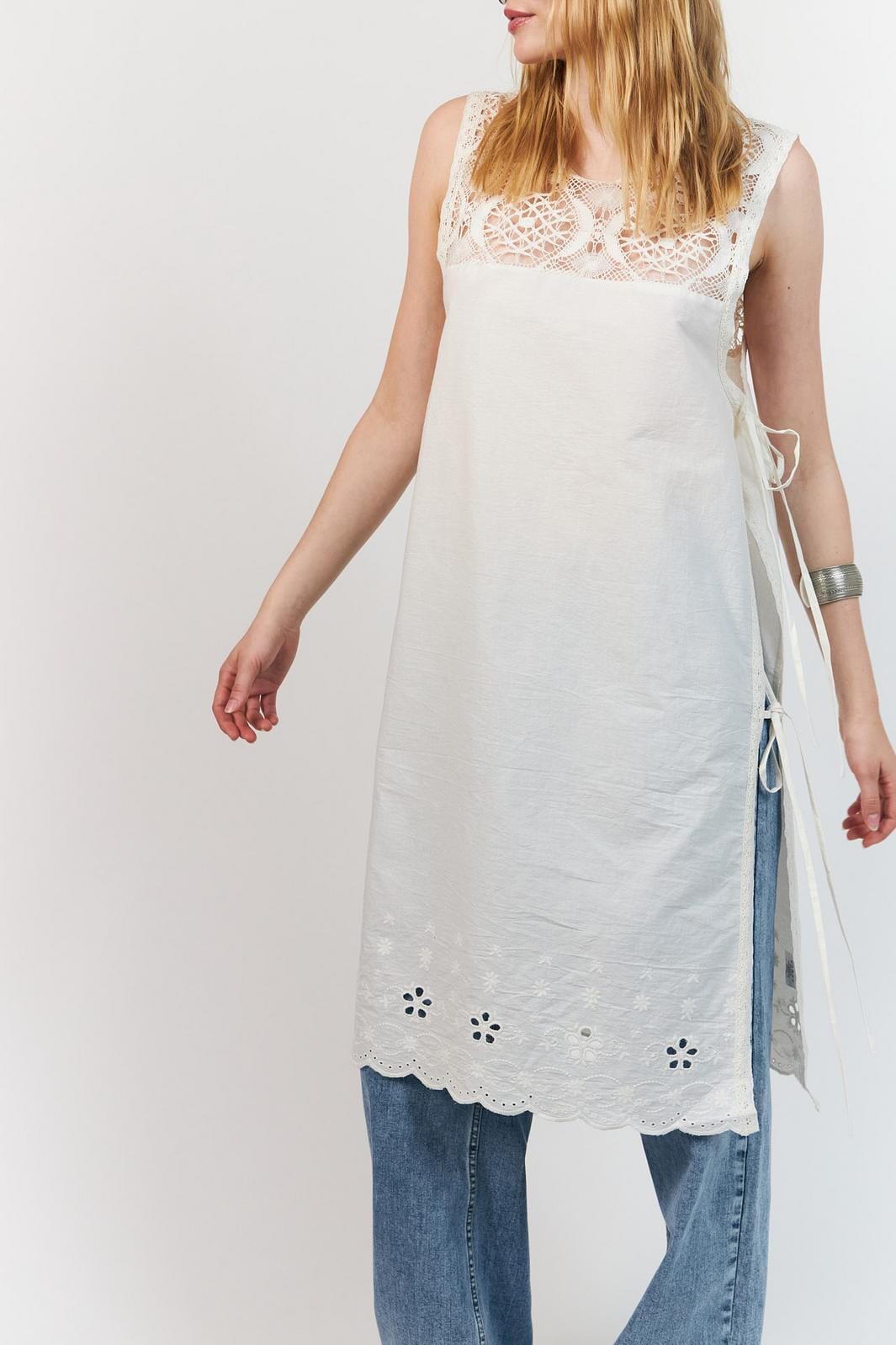 Lollys Laundry - Belloll Top Long Sl26291-1040 - 01 White
