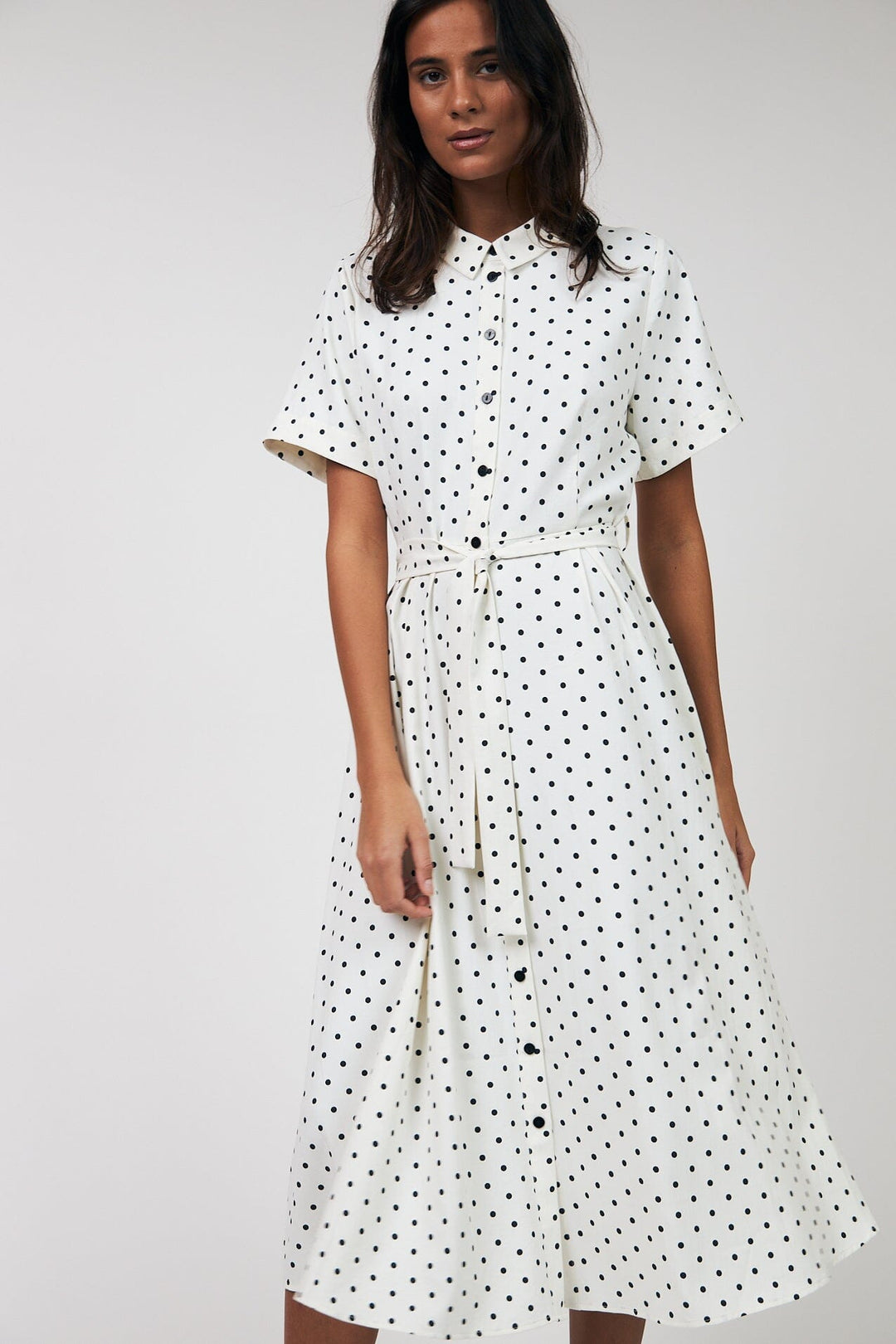 Lollys Laundry - Blakell Midi Dress Ss26130-3015 - 76 Dot Print Kjoler 