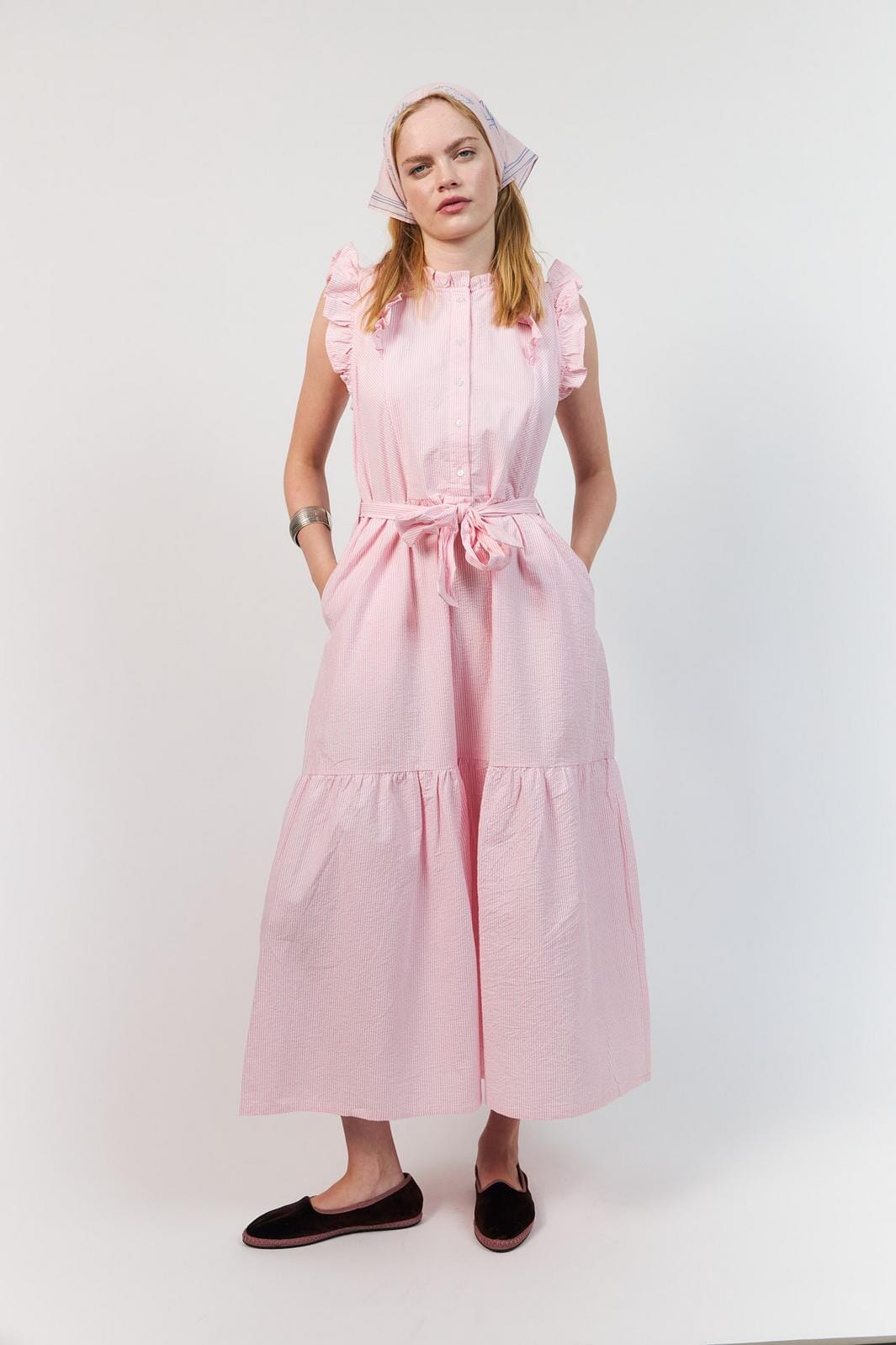 Lollys Laundry - Harrietll Maxi Dress Sl26212-3001 - 84 Light Pink