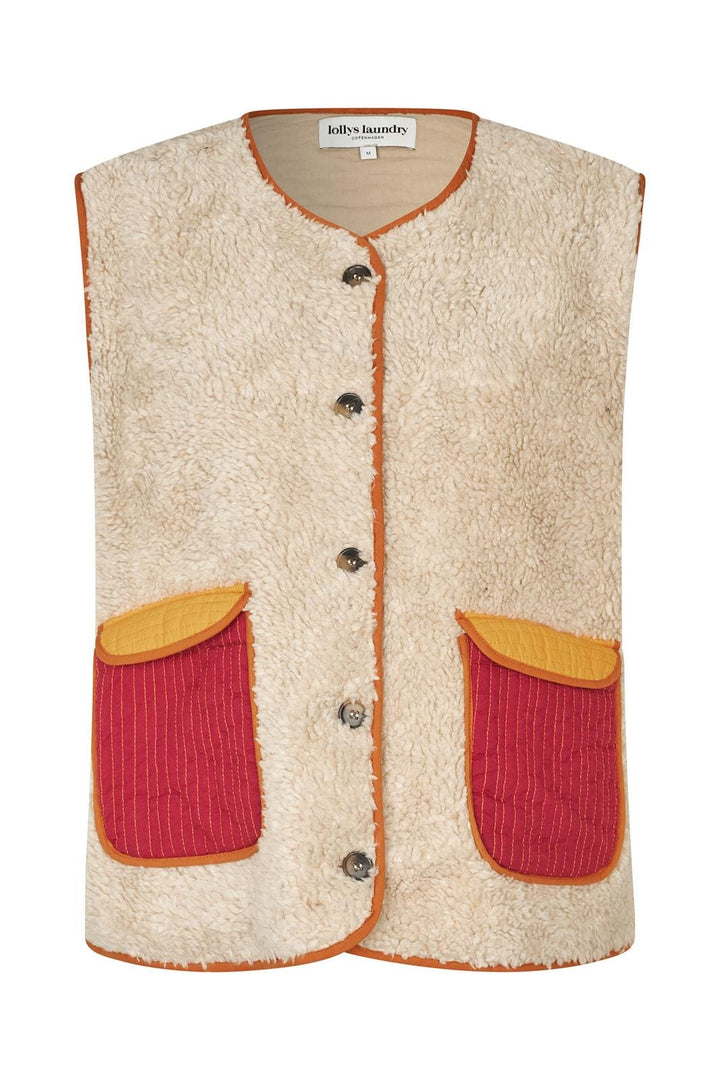 Lollys Laundry - Jacell Vest Sl 26544-1014 -  08 Beige