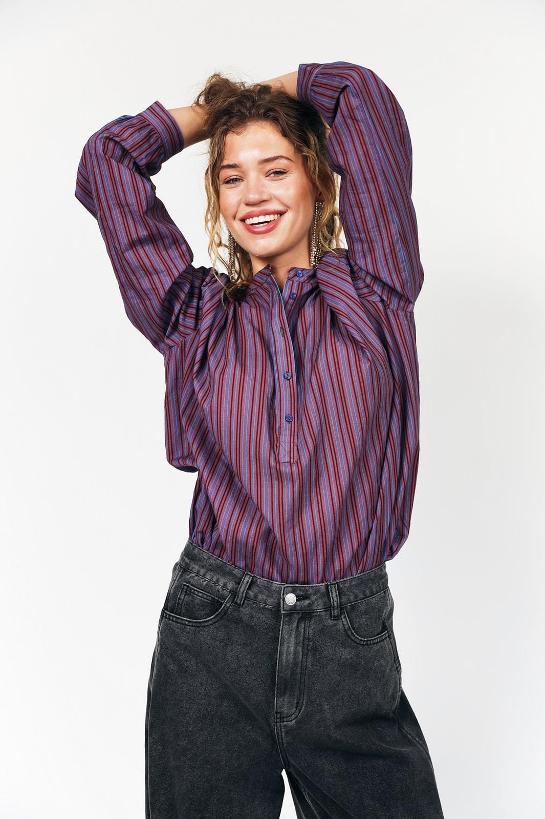 Lollys Laundry - Larill Shirt Ls 26511-1003 -  80 Stripe