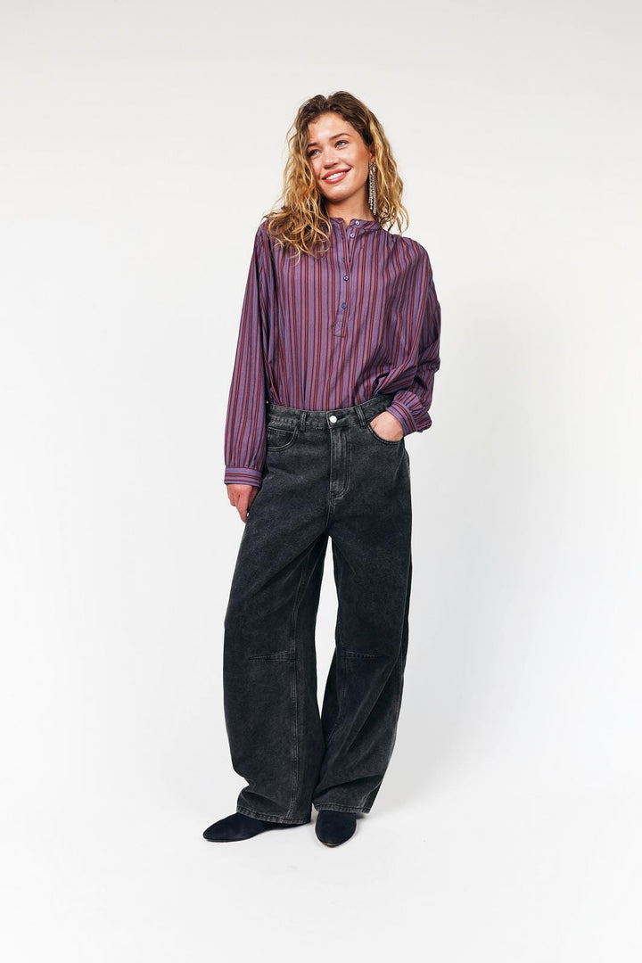 Lollys Laundry - Larill Shirt Ls 26511-1003 -  80 Stripe