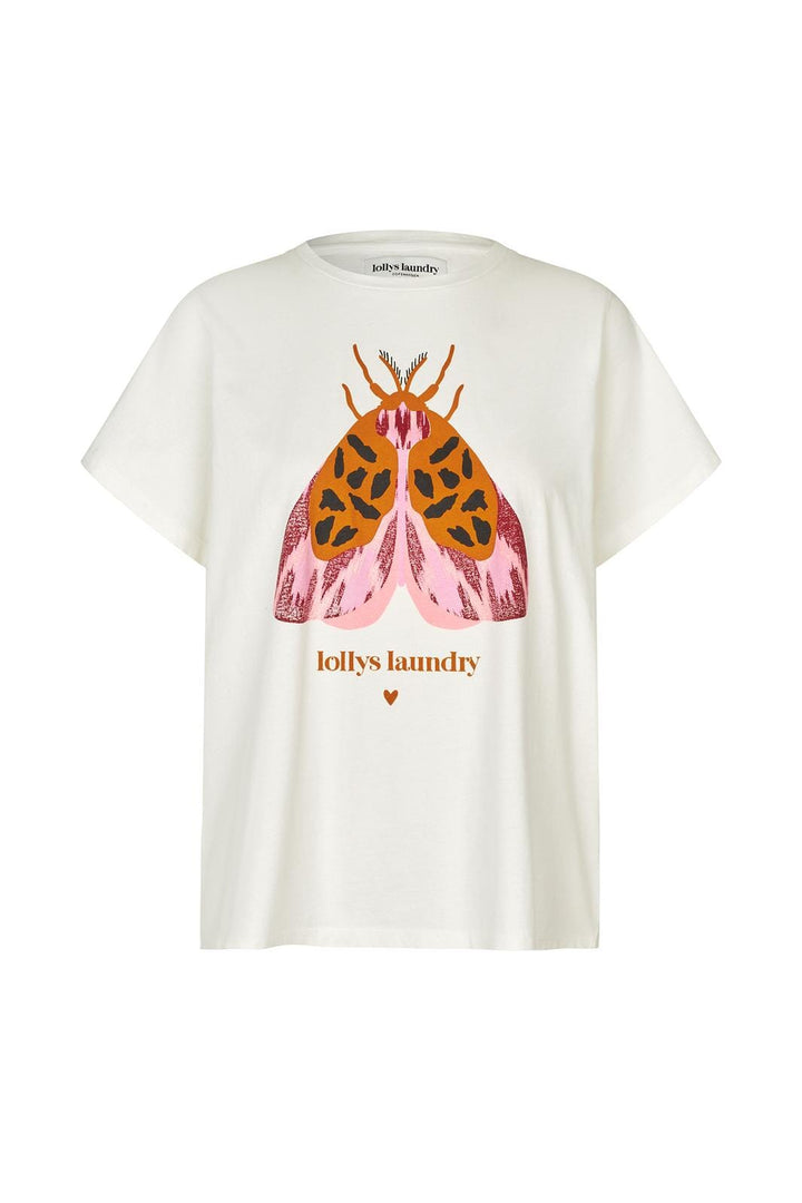 Lollys Laundry - Romall Butterfly Tee Ss 26547-1015 -  01 White
