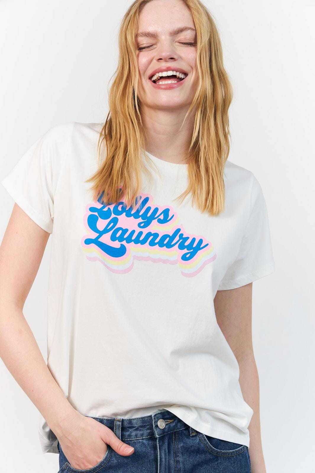 Lollys Laundry - Romall Cloud Tee Ss26228-1005 - 01 White
