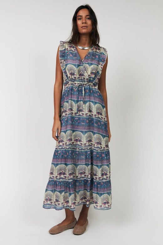 Lollys Laundry - Samoll Midi Dress Sl26177-3046 - 20 20 Blue Kjoler 