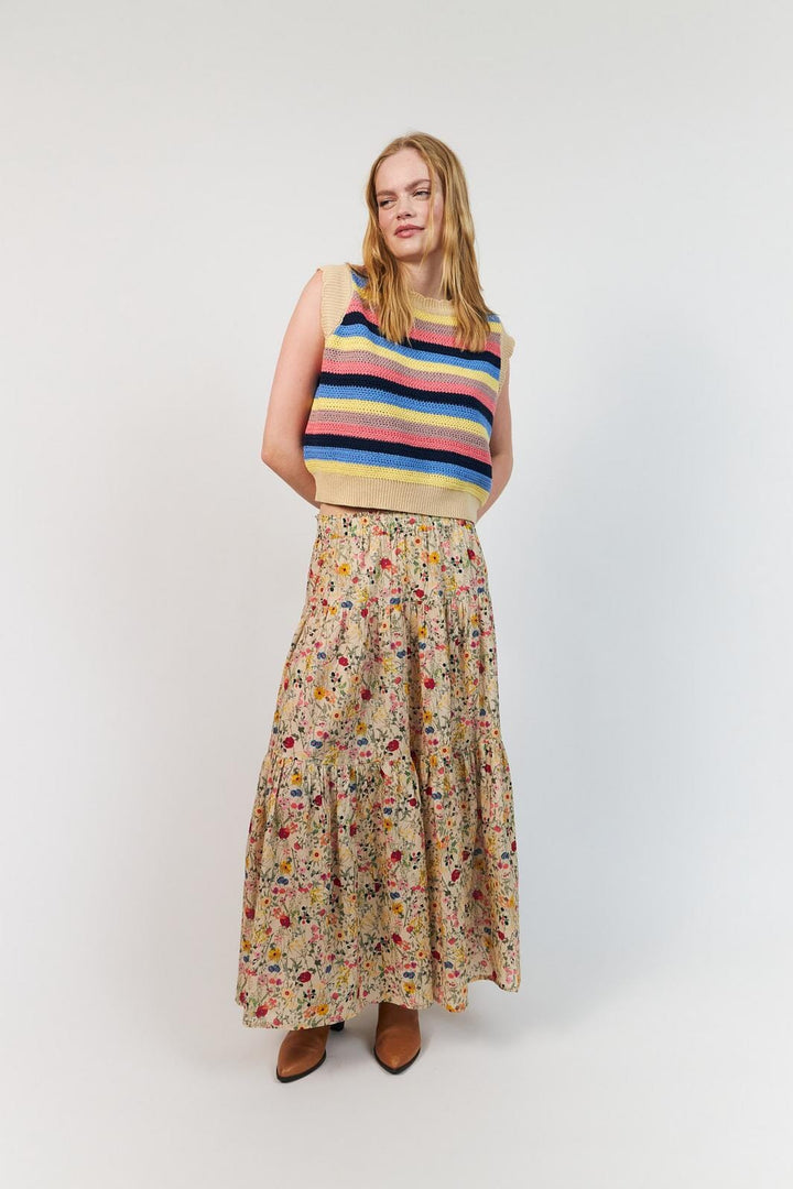 Lollys Laundry - Sunsetll Maxi Skirt26241-2006 - 74 Flower Print