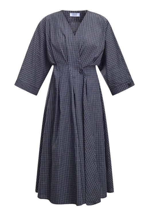 Love & Divine - Love1602-1 20398 - 843 - Black Check Kjoler 