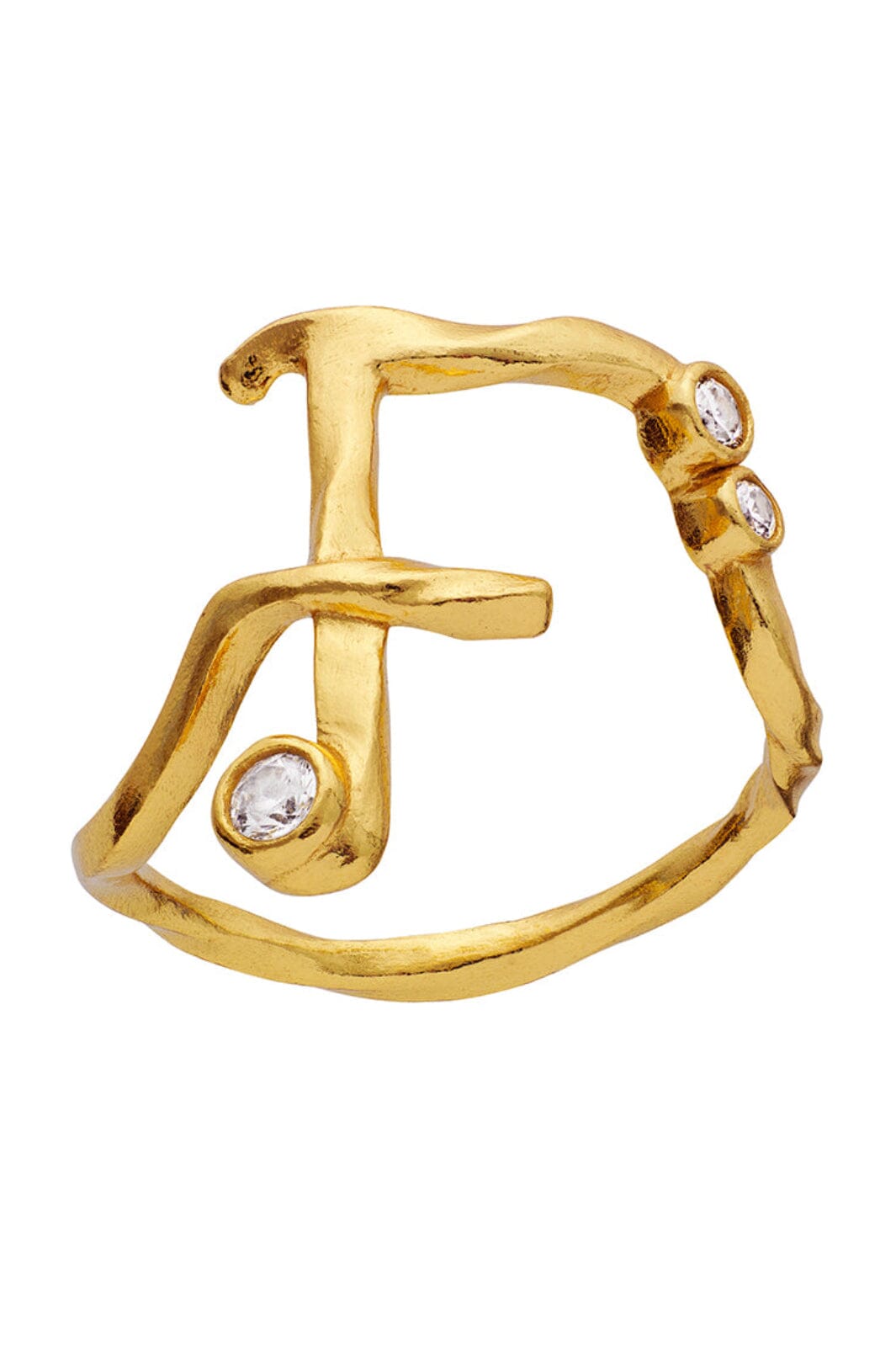 Maanesten - F Alphabet Ring - 4892a Ringe 