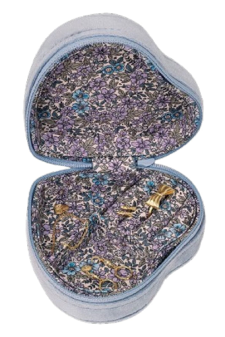Maanesten - Heart Jewelry Box 4018 - Sky Blue