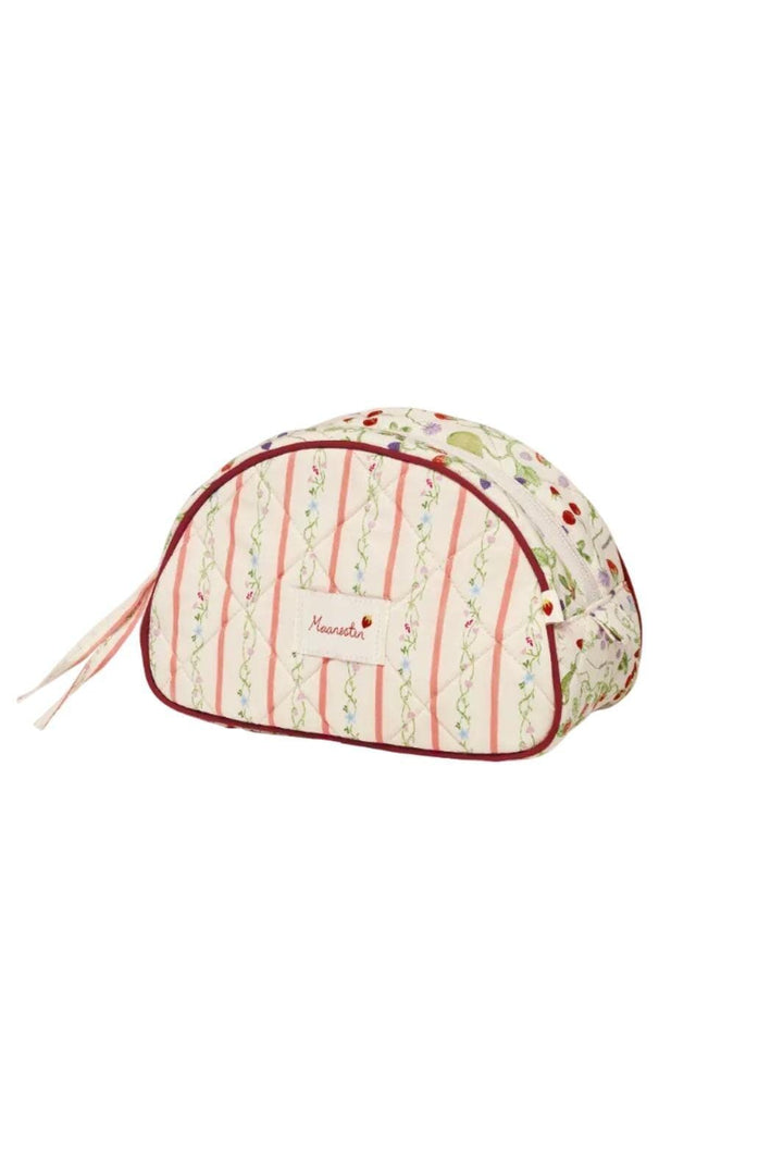 Maanesten - Makeup Bag Medium Summer Stripes Peach - 4113 Toilettasker 