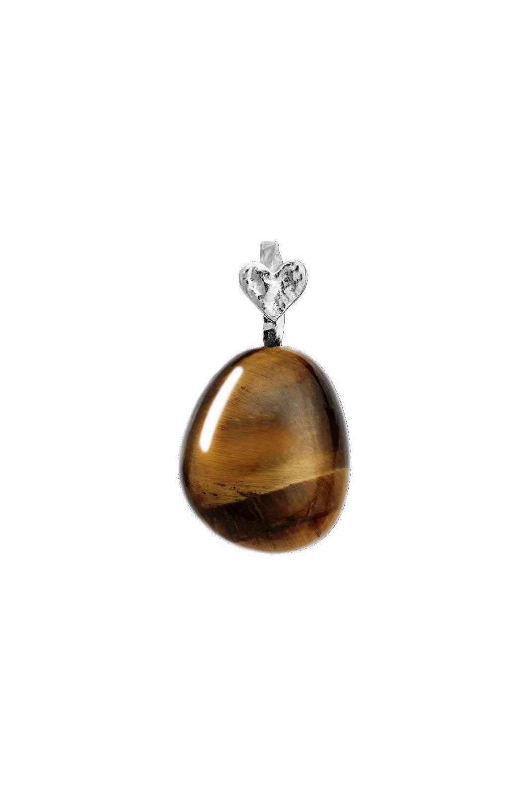 Maanesten - Tiger Eye Earth Pendant - 2830c Vedhæng 