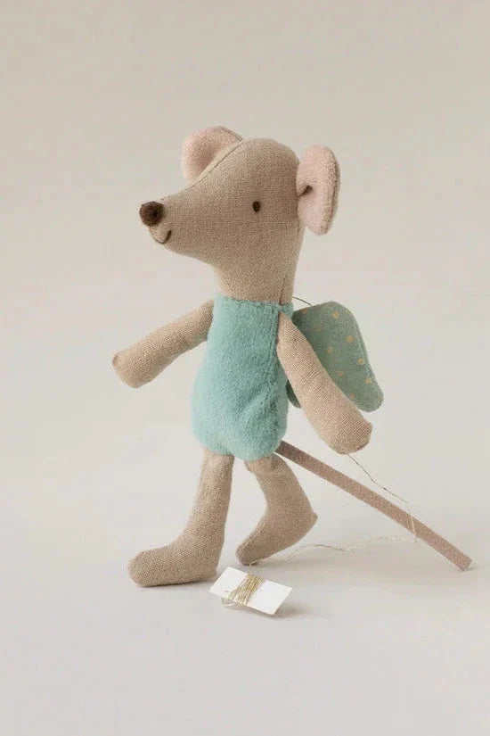 Maileg - Fe Mus, Little - Mint - Littlesister/Brother - 17-5106-01 Legetøj 
