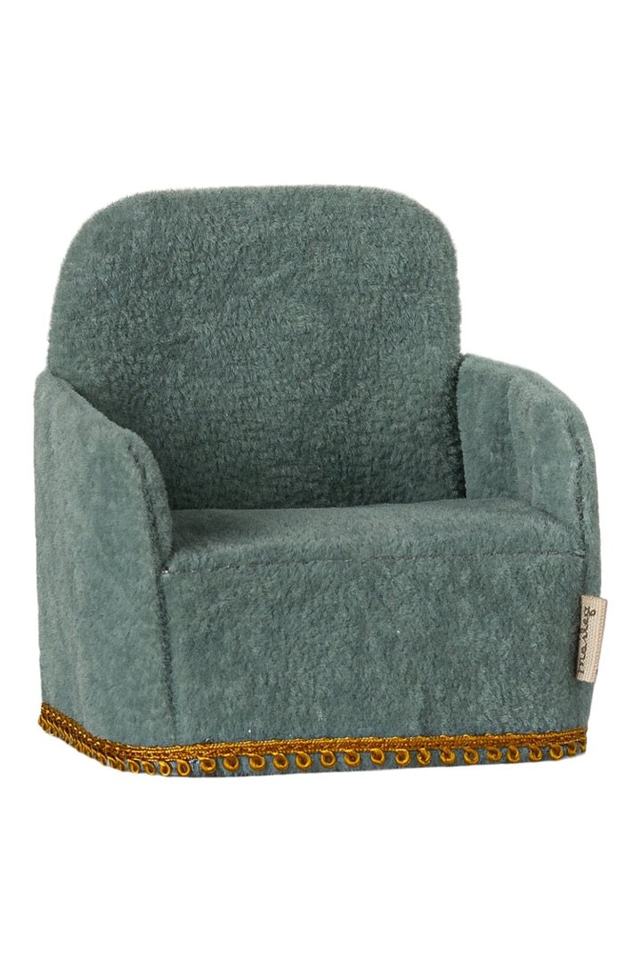 Maileg - Foldbar Stol, Mus - Mint - Mouse Furniture Legetøj 