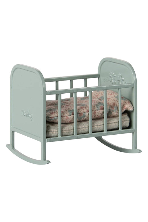 Maileg - Vugge, My - Blå Mint - Mouse Furniture Legetøj 