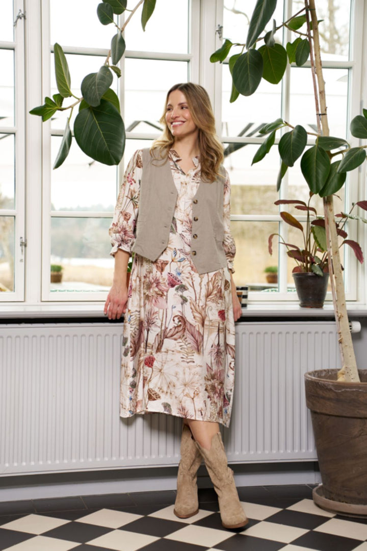 Marta Du Chateau - Mdcaries Dress 7684A - Beigexpa5021 Kjoler 