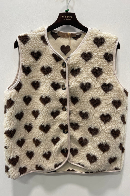 Marta Du Chateau - Mdcdahlia Vest 25710 - Cream/Moro Veste 