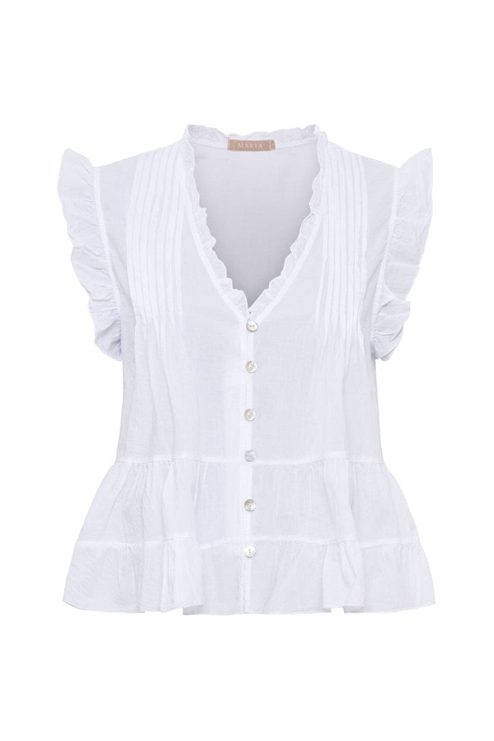 Marta Du Chateau - Mdcemira Top TC68181 - White