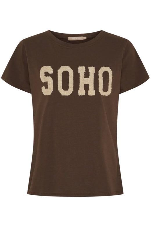 Marta Du Chateau - Mdcherdis Tee 84275 - Moro5/Beige T-shirts 