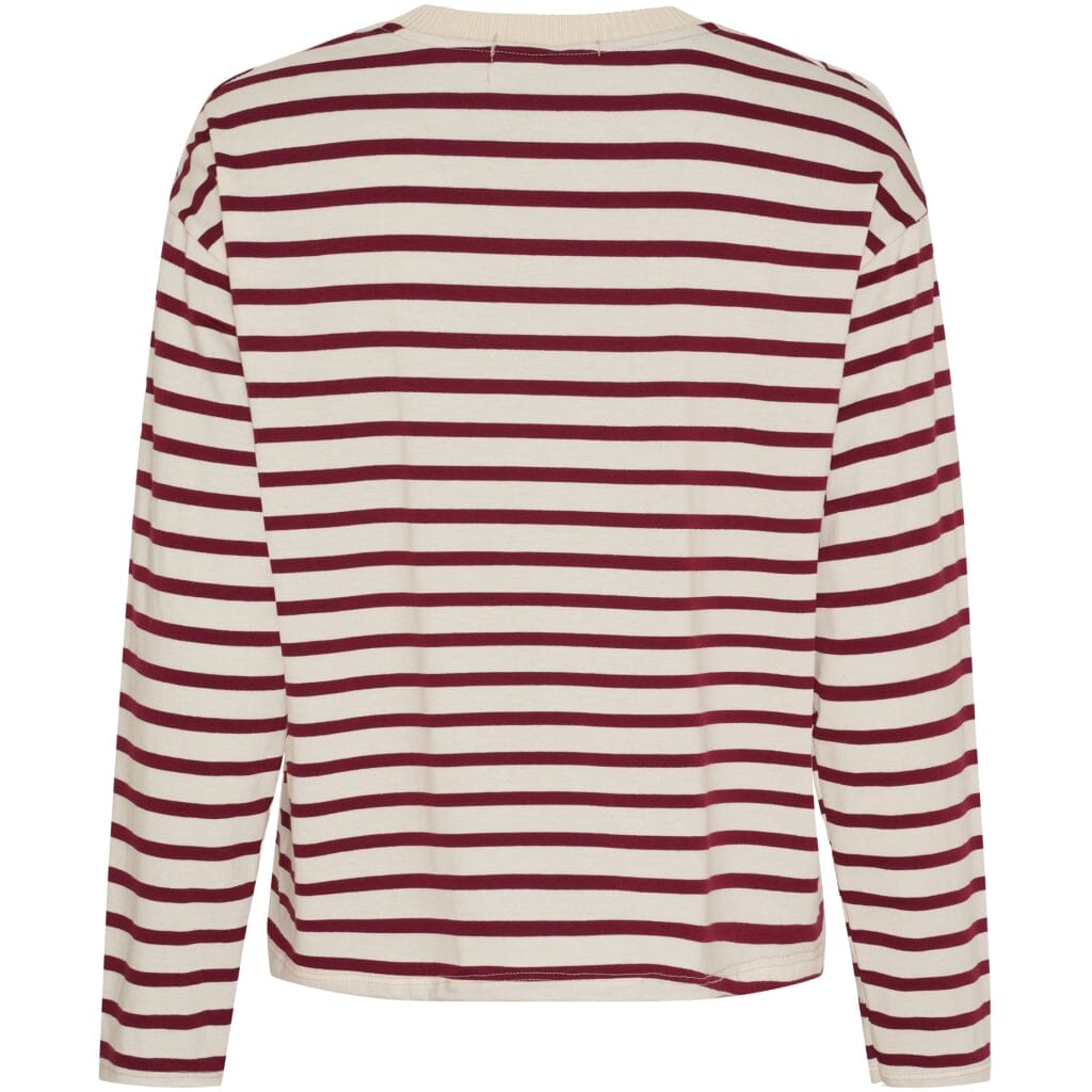 Marta Du Chateau - Mdckara Ls Tee 58709 - Bordeaux Bluser 