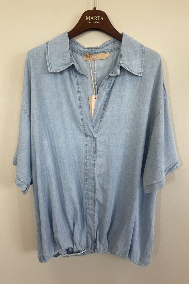 Marta Du Chateau - Mdcmakayla Shirt 8204 - Light Blue