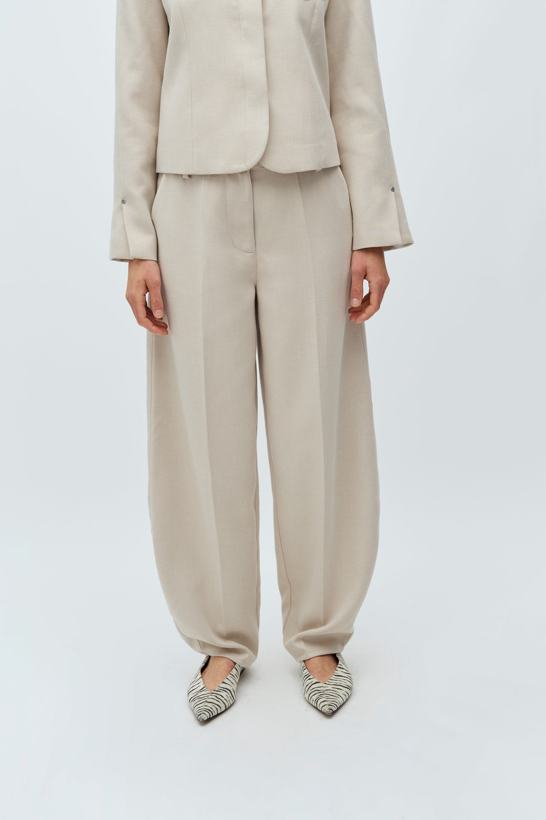MbyM - Bodil-M 63340717 - U71 - Spring Brown Melange Bukser 