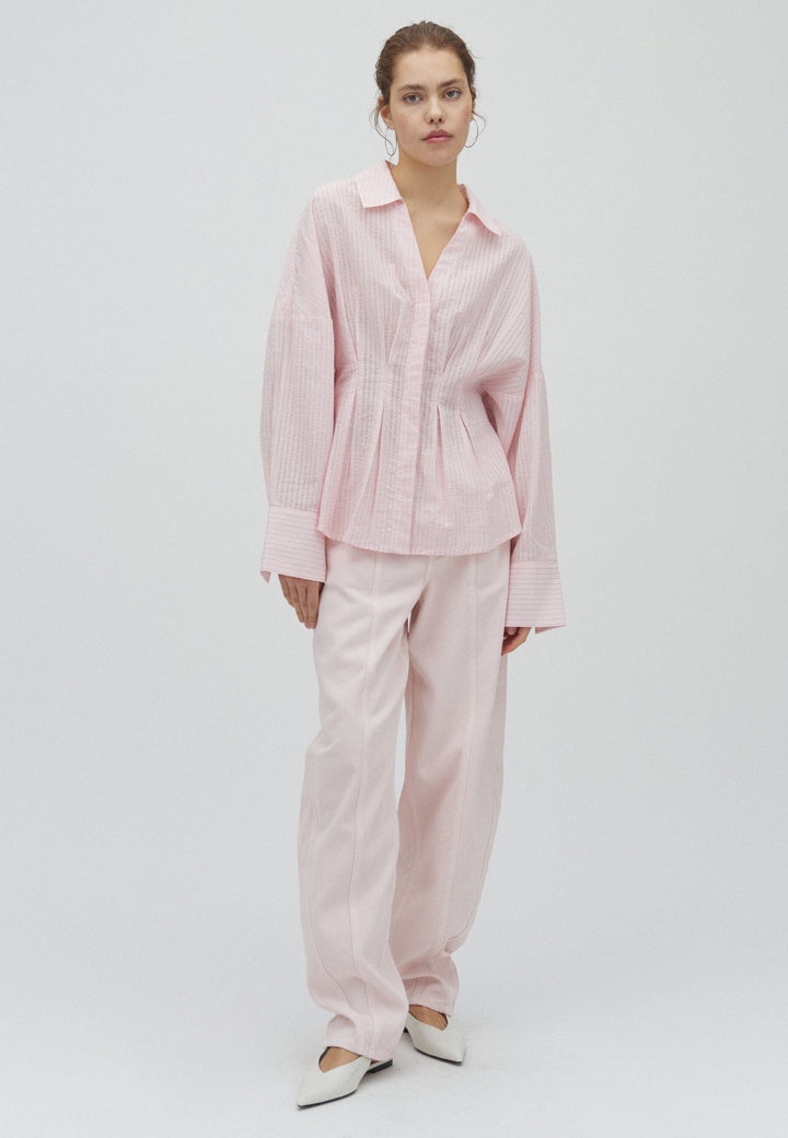 MbyM - Isidor-M 63481221 - V86 - Pale Pink Stripe Skjorter 