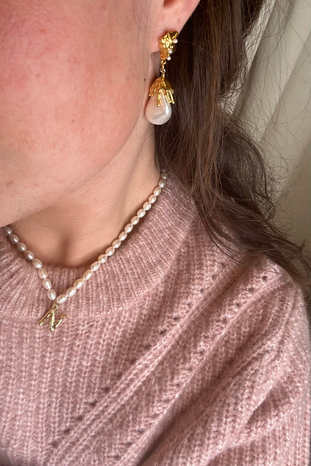 Mellow Moon - Emma Earring - Forgyldt Øreringe 