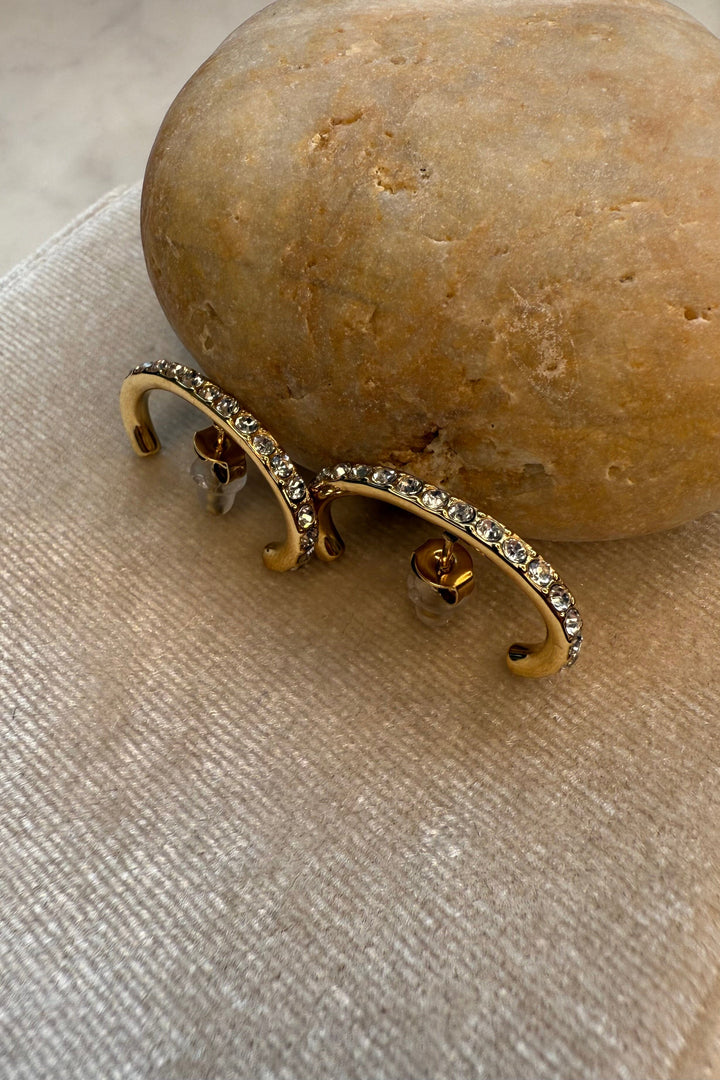 Mellow Moon - Saskia Earring - Golden Øreringe 