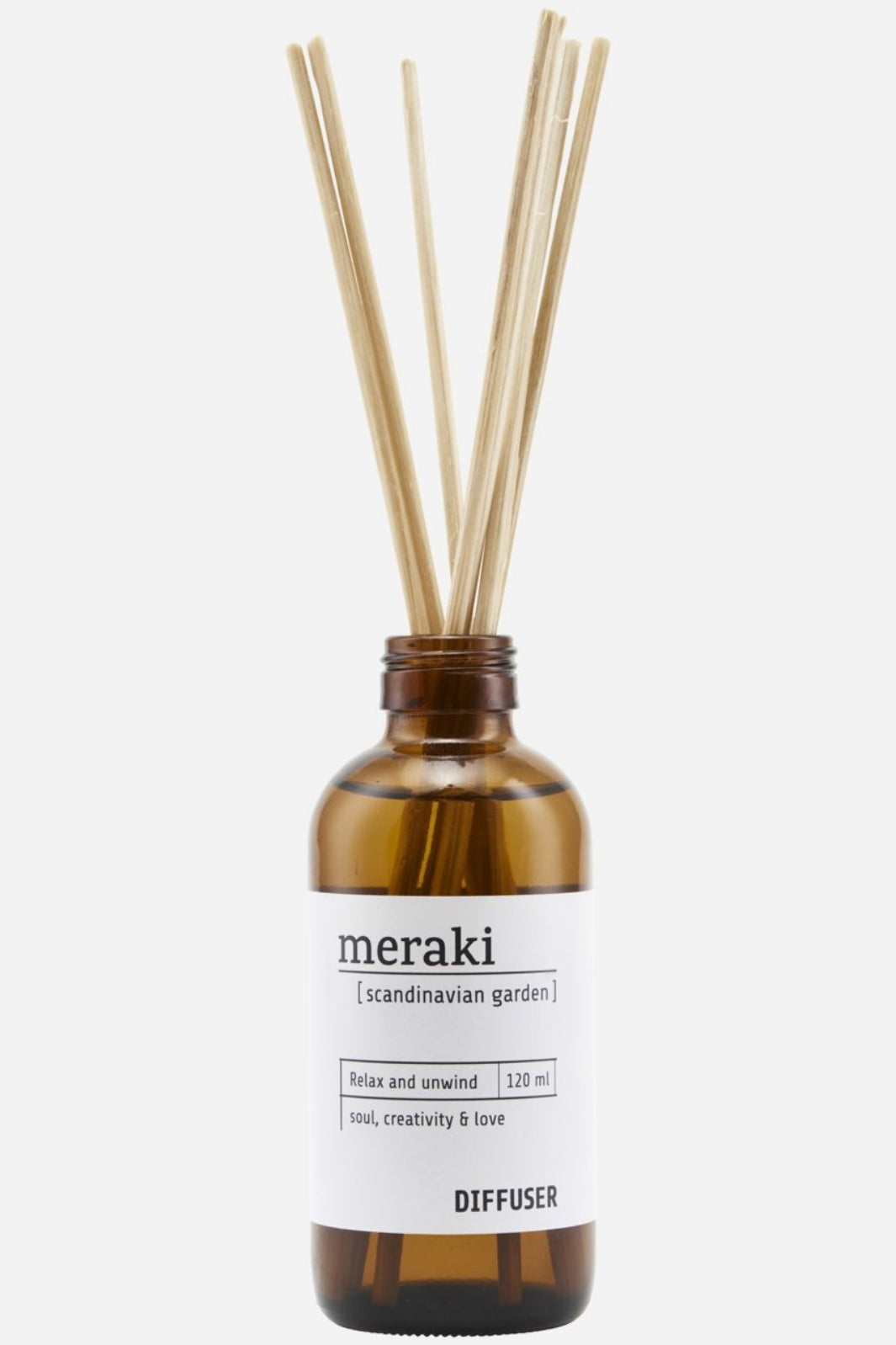 Meraki - Duftfrisker m. 7 pinde - Scandinavian Garden - 120 ml