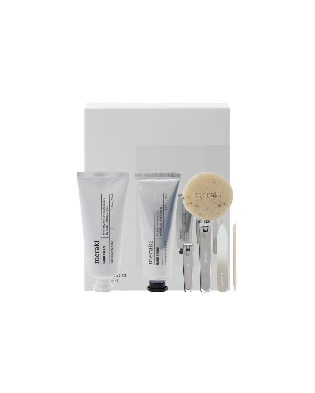 Meraki - Gift Box, Hand Cream + Hand Serum + Soap + Nail Kit, 50|50|20 Ml|ml|g - 900002183