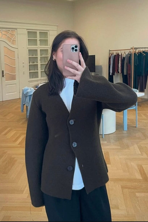 Modström - Klaytonmd Cardigan 57908 - 5574 - Dark Coffee Cardigans 