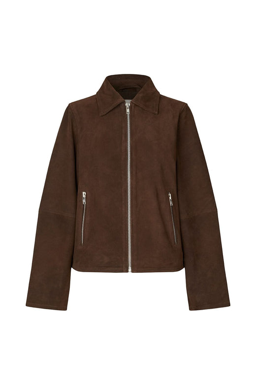 Modström - Nimamd Suede Jacket 59123 - 5508 - Seal Brown