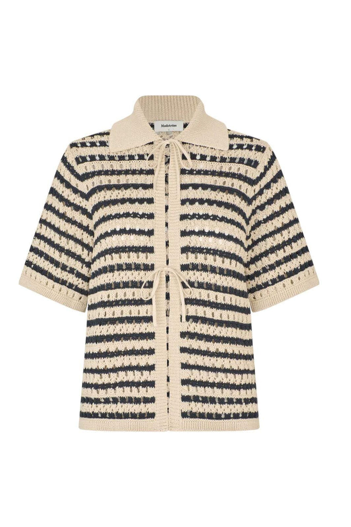 Modström - Vestermd Stripe Cardigan 59052 - 11516 - Navy Summer Sand Cardigans 