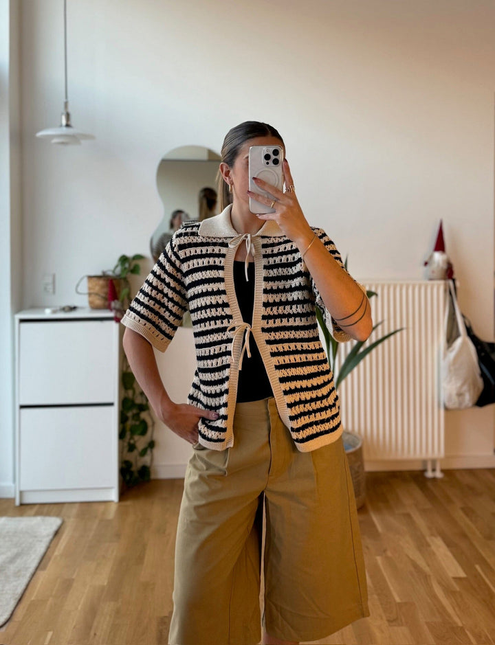 Modström - Vestermd Stripe Cardigan 59052 - 11516 - Navy Summer Sand Cardigans 