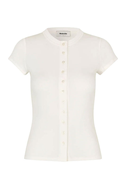 Modström - Vilsonmd T-Shirt 59005 - 4 - Soft White T-shirts 